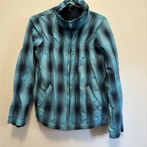 Women's Teal Plaid Ski Jacket